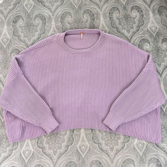 Womens Free People Long Sleeve Cropped Sweater - Picture 1 of 2